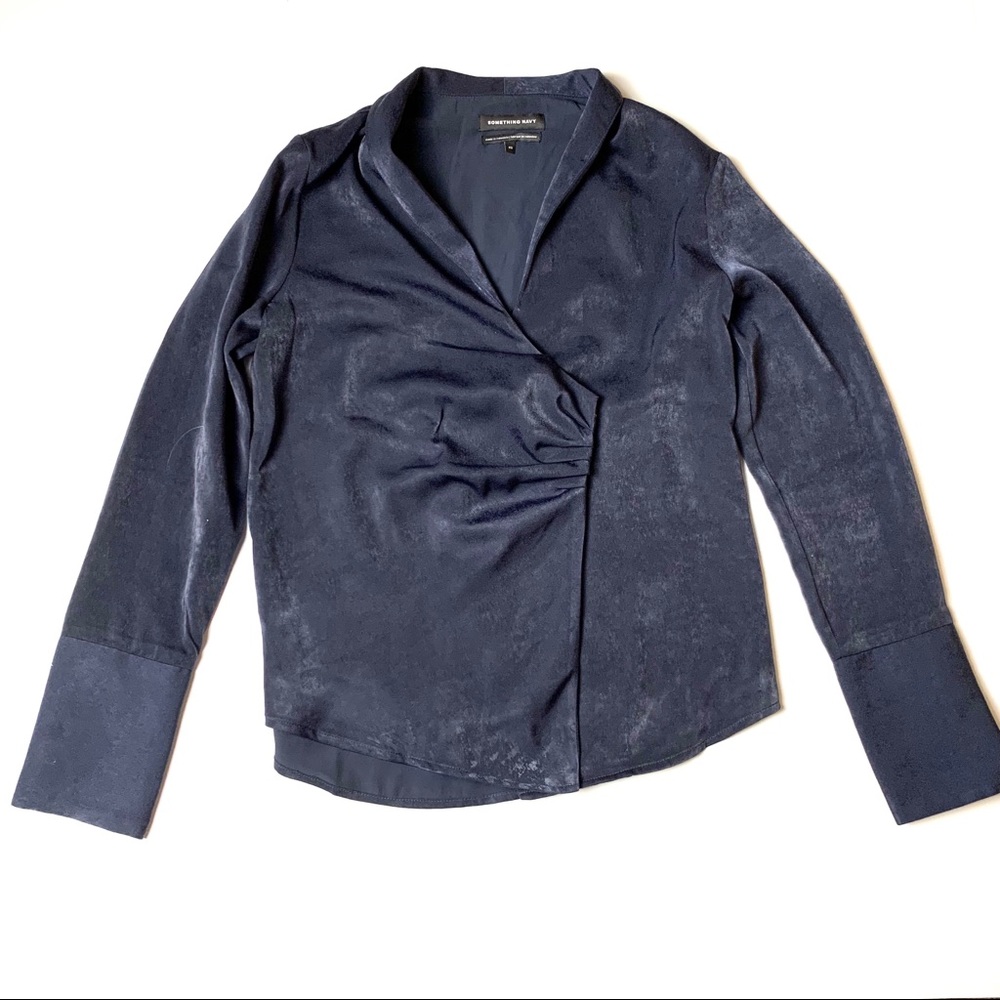 Something Navy Women’s Navy Blue Blouse